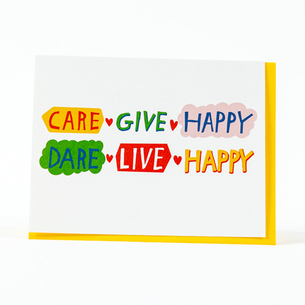 Caregiver Card - Care Give Happy