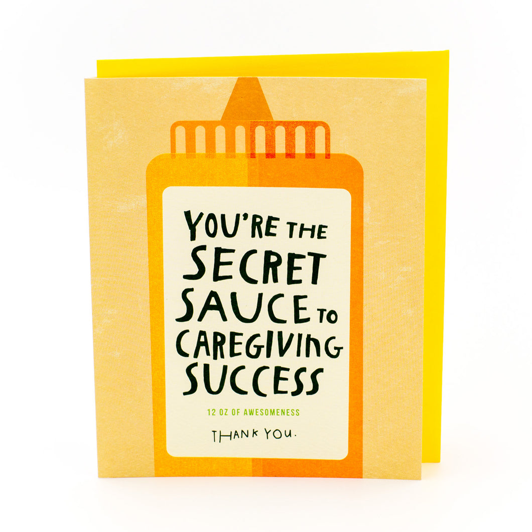 Caregiver Card - Secret Sauce